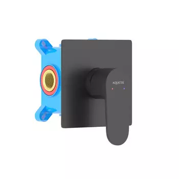 Встраиваемый смеситель для душа Aquatek Оберон AQ1266MB черный матовый