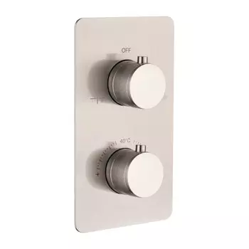 Встраиваемый смеситель для душа Boheme CELL 134-2-NB никель, с термостатом