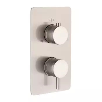 Встраиваемый смеситель для душа Boheme CELL 135-3-NB никель, с термостатом