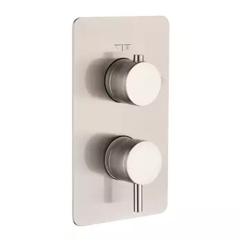 Встраиваемый смеситель для душа Boheme CELL 135-2-NB никель, с термостатом