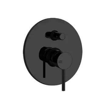 Встраиваемый смеситель для душа Gessi Emporio Via Tortona 18779#299 с автоматическим переключателем ванна-душ, цвет: Black XL