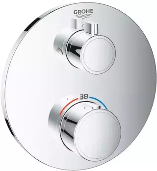 Встраиваемый смеситель для душа Grohe Grohtherm 24076000 хром, с термостатом