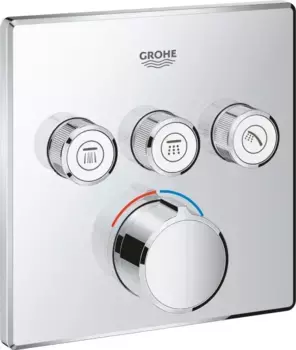 Встраиваемый смеситель для душа Grohe Grohtherm SmartControl 29149000 хром