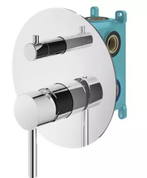 Встраиваемый смеситель для душа Plumberia Selection IXO KIT1901CR хром