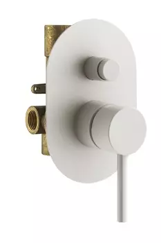 Встраиваемый смеситель для душа Plumberia Selection IXO KIT1001BO белый матовый