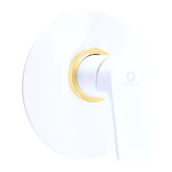 Встраиваемый смеситель для душа Rav Slezak Colorado CO183LBZ белый, золото