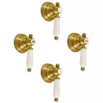 Встраиваемый смеситель для душа Rav Slezak Morava Retro MK586KZ золото