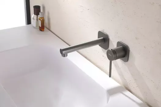 Встраиваемый смеситель для раковины Abber Emotion AF8812NG никель