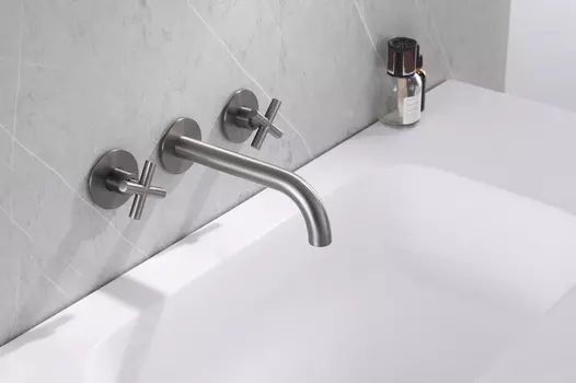 Встраиваемый смеситель для раковины Abber Wasser Kreis AF81121NG никель