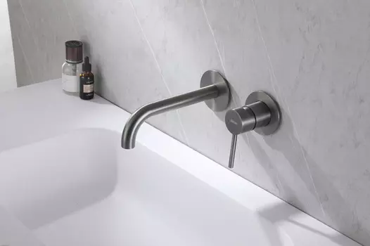 Встраиваемый смеситель для раковины Abber Wasser Kreis AF8112NG никель