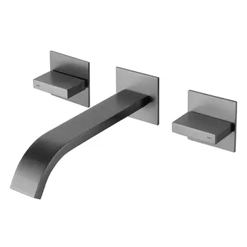 Встраиваемый смеситель для раковины Abber Wasserfall AF8612NG никель