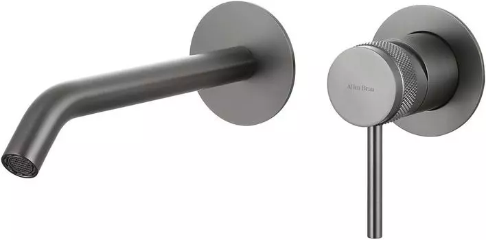 Встраиваемый смеситель для раковины Allen Brau Priority 5.31A03-MG с внутренней частью, серый