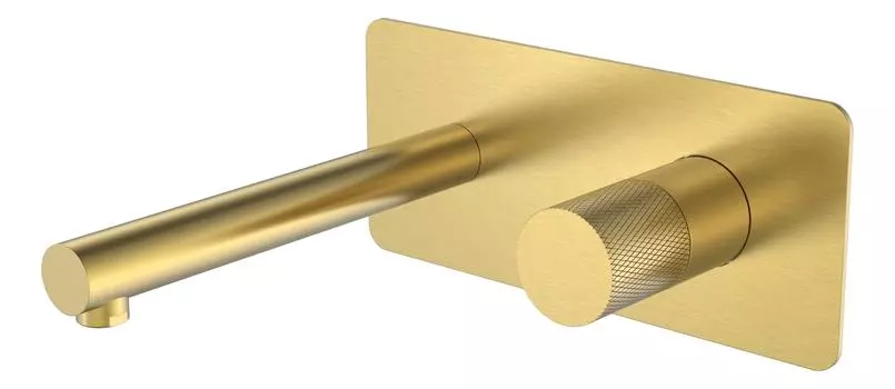 Встраиваемый смеситель для раковины Boheme Stick 125-MG.2 золото матовое