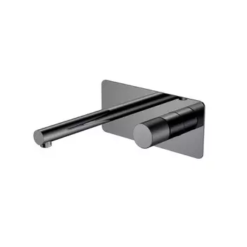Встраиваемый смеситель для раковины Boheme Stick 125-SGM.4 графит глянцевый