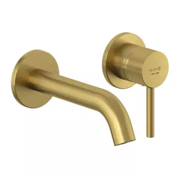 Встраиваемый смеситель для раковины Kludi Bozz 38244N076S с внутренней частью, золото