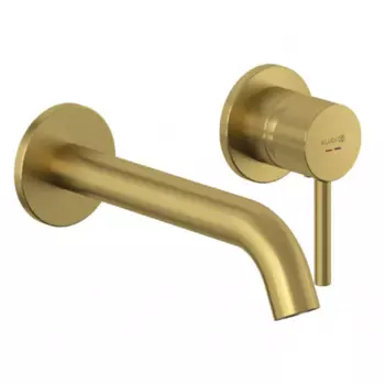 Встраиваемый смеситель для раковины Kludi Bozz 38245N076S с внутренней частью, золото