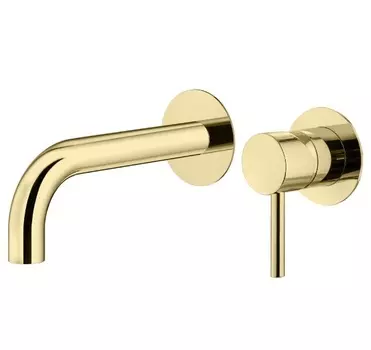 Встраиваемый смеситель для раковины Plumberia Selection IXO KITXO1135OR210 золото 24К