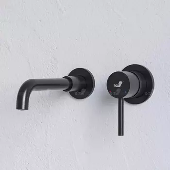 Встраиваемый смеситель для раковины RGW Shower Panels 51140547-04 черный