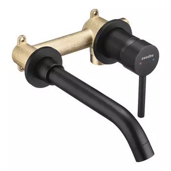 Встраиваемый смеситель для раковины Swedbe Platta 5502B черный