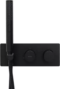 Встраиваемый смеситель для ванны и душа Allen Brau Liberty 5.33009-31 с внутренней частью, черный матовый