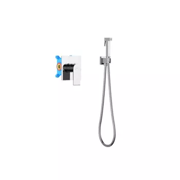 Встраиваемый смеситель с гигиеническим душем Aquatek Лира AQ1419CR хром