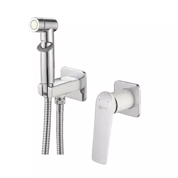 Встраиваемый смеситель с гигиеническим душем Lemark Allegro LM5920CW хром