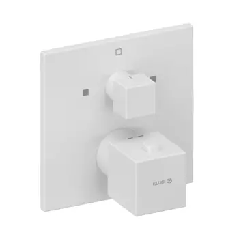 Встраиваемый термостат для душа Kludi Decus 548105375 белый матовый