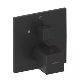 Встраиваемый термостат для душа Kludi Decus 548853975 черный матовый