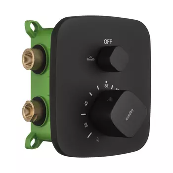 Встраиваемый термостатический смеситель Swedbe Platta 9031B черный