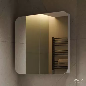 Зеркальный шкаф Alavann Cosmetic 80 см ALV0727001 белый