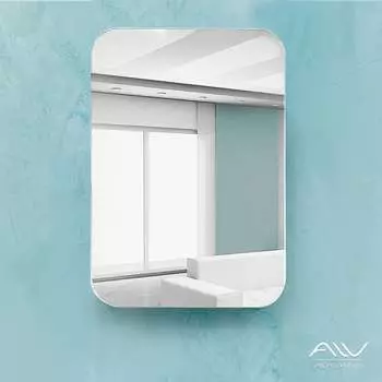 Зеркальный шкаф Alavann Monaco 55 см белый