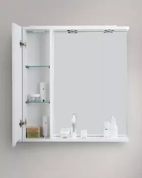 Зеркальный шкаф BelBagno MARINO-SPC-800/750-1A-BL-P-L