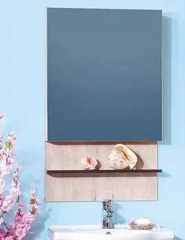 Зеркальный шкаф Бриклаер Карибы 60 дуб кантри/венге