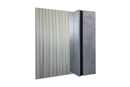 Зеркальный шкаф Comforty Эдинбург 4149063 73 см, серый