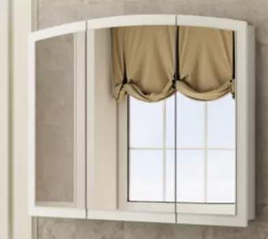 Зеркальный шкаф Comforty Палини 100 белый 00004147994