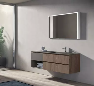 Зеркальный шкаф Esbano 100 см ES-5010NS белый