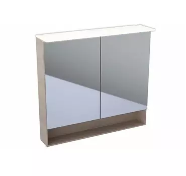 Зеркальный шкаф Geberit Acanto 500.646.00.2 с подсветкой, бежевый