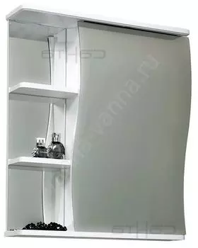 Зеркальный шкаф R СанТа Волна 55