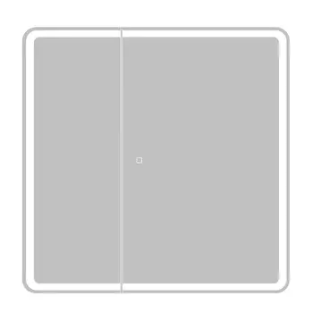 Зеркальный шкаф с подсветкой BelBagno Marino 80 см SPC-MAR-800/800-2A-LED-TCH белый