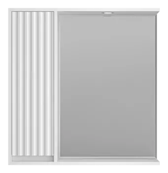 Зеркальный шкаф с подсветкой Brevita Balaton 78 см BAL-04080-01-Л левый, белый