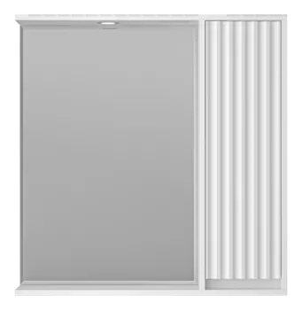 Зеркальный шкаф с подсветкой Brevita Balaton 78 см BAL-04080-01-П правый, белый