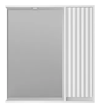 Зеркальный шкаф с подсветкой Brevita Balaton 73 см BAL-04075-01-П правый, белый