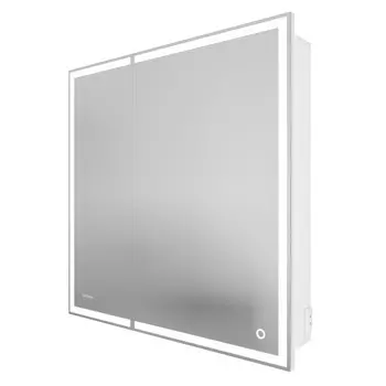 Зеркальный шкаф с подсветкой Grossman Меркадо 80 см 208010 белый