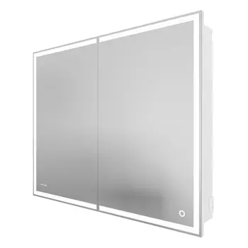 Зеркальный шкаф с подсветкой Grossman Меркадо 90 см 209003 белый