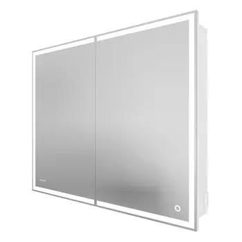 Зеркальный шкаф с подсветкой Grossman Меркадо 100 см 201002 белый