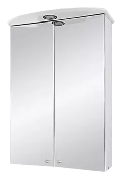 Зеркальный шкаф с подсветкой Misty 52 см Э-Мим04050-01Сп подвесной, белый