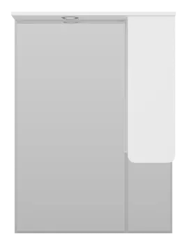 Зеркальный шкаф с подсветкой Misty Чегет 74 см П-Чег-02075-01П подвесной, белый