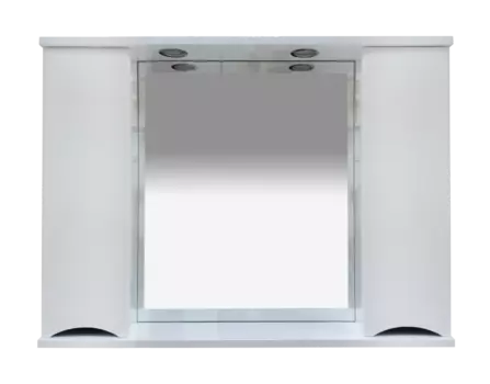 Зеркальный шкаф с подсветкой Misty Элвис 103 см П-Элв-01105-011 подвесной, белый