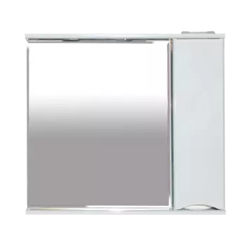 Зеркальный шкаф с подсветкой Misty Элвис 83 см П-Элв-01085-011П подвесной, белый