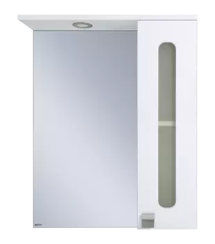 Зеркальный шкаф с подсветкой Misty Урал 60 см Э-Ура-04060-021П подвесной, белый